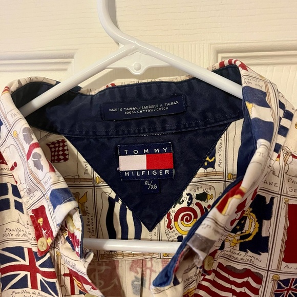 Tommy Hilfiger Flag Pattern Shirt - Red, Blue, White - Picture 3 of 3